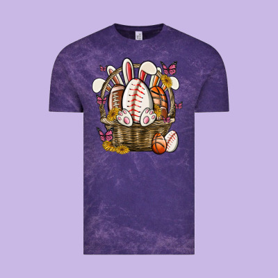 Easter Basket Sports Vintage Tee Designed By Maliassmallbusiness