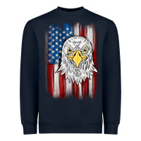 American Flag Eagle Heavyweight Sweatshirt | Teevron