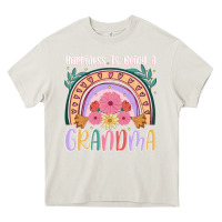 Cream happiness is being a grandma Heavy Core Tee - JahusDesignShop