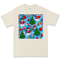 Christmas Trees And Snow Seamless Pattern Premium Tee | Teevron