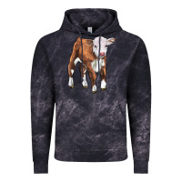 Cloud Black hereford calf Vintage Hoodie - LillyAllenDesigns