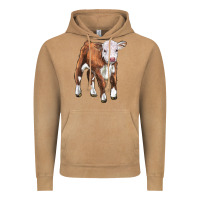 Vintage Camel hereford calf Vintage Hoodie - LillyAllenDesigns