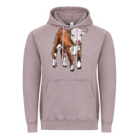 Vintage Zinc hereford calf Vintage Hoodie - LillyAllenDesigns