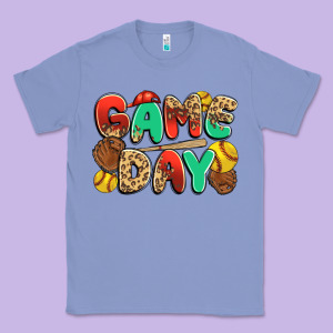 Game Day Softball Classic Tee Designed By Jahusdesignshop