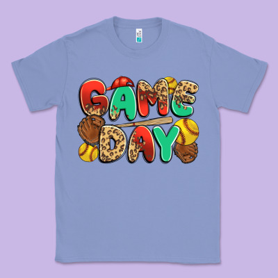 Game Day Softball Classic Tee Designed By Jahusdesignshop