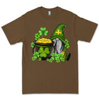 Cacao st patricks gnome and pot of gold Premium Tee - AdoDesignShop