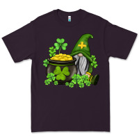 Plum st patricks gnome and pot of gold Premium Tee - AdoDesignShop