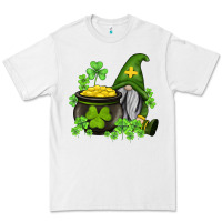 White st patricks gnome and pot of gold Premium Tee - AdoDesignShop