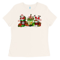 Bone coffee cups with santa claus Ladies Tee - FaDigitalArtStudio