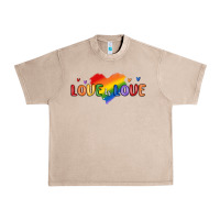 French Oak love is love lgbtq Urban Heavy Tee - MaliasSmallBusiness