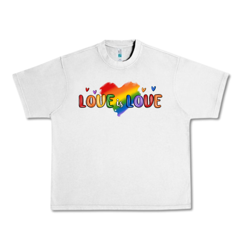 Love Is Love Lgbtq Urban Heavy Tee by MaliasSmallBusiness | Teevron