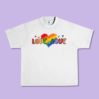Love Is Love Lgbtq Urban Heavy Tee Designed By Maliassmallbusiness