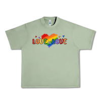 Oil Green love is love lgbtq Urban Heavy Tee - MaliasSmallBusiness
