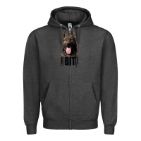 Charcoal Heather I BITE Zipper Hoodie - Bettercallsaul