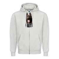 Dove Grey I BITE Zipper Hoodie - Bettercallsaul