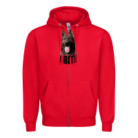 Red I BITE Zipper Hoodie - Bettercallsaul