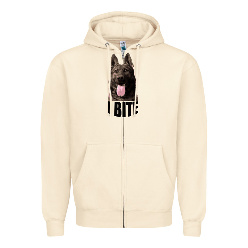 I Bite Zipper Hoodie by Bettercallsaul | Teevron