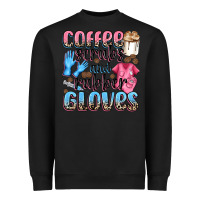 Black coffee scrubs and rubber gloves Heavyweight Sweatshirt - NancyCooperArtShop