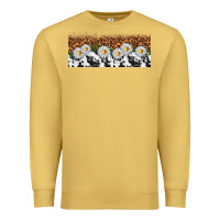 Antique Gold cowhide leopard daisies Premium Sweatshirt - TumblerDesignByShophia