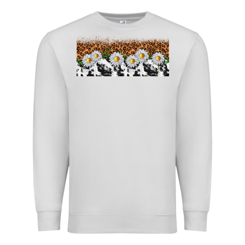 Cowhide Leopard Daisies Premium Sweatshirt by TumblerDesignByShophia | Teevron