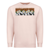 Pale Pink cowhide leopard daisies Premium Sweatshirt - TumblerDesignByShophia
