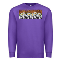 Purple cowhide leopard daisies Premium Sweatshirt - TumblerDesignByShophia