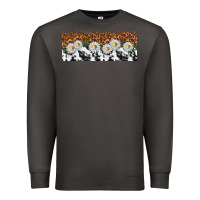 Smoke cowhide leopard daisies Premium Sweatshirt - TumblerDesignByShophia