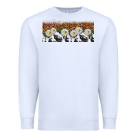 White cowhide leopard daisies Premium Sweatshirt - TumblerDesignByShophia