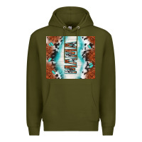 Army Green tooled leather and cowhide mama Premium Hoodie - TumblerDesignByShophia
