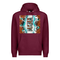 Burgundy tooled leather and cowhide mama Premium Hoodie - TumblerDesignByShophia