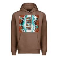 Chestnut tooled leather and cowhide mama Premium Hoodie - TumblerDesignByShophia