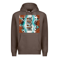 Coffee tooled leather and cowhide mama Premium Hoodie - TumblerDesignByShophia