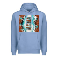 Colony Blue tooled leather and cowhide mama Premium Hoodie - TumblerDesignByShophia