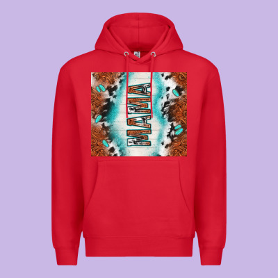 Tooled Leather And Cowhide Mama Premium Hoodie Designed By Tumblerdesignbyshophia
