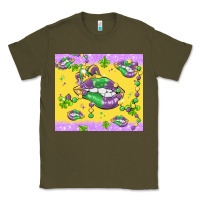 Army Green mardi gras lips Classic Tee - MaliasSmallBusiness