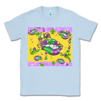 Dusty Blue mardi gras lips Classic Tee - MaliasSmallBusiness