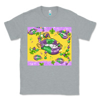 Heather Grey mardi gras lips Classic Tee - MaliasSmallBusiness