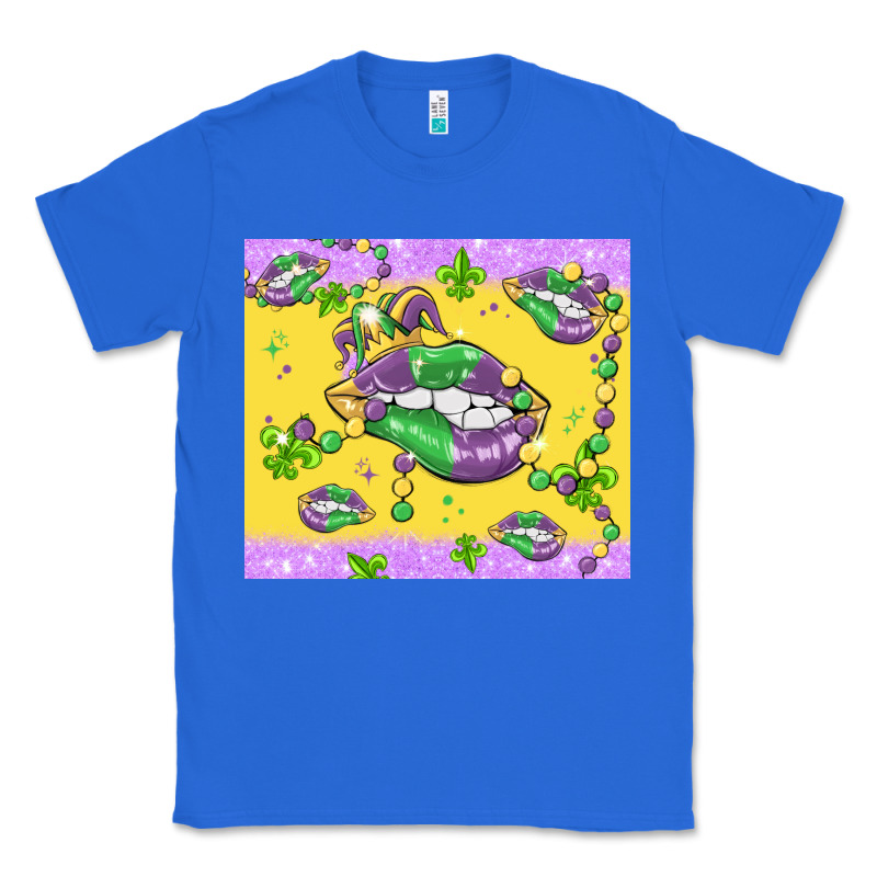 Mardi Gras Lips Classic Tee by MaliasSmallBusiness | Teevron
