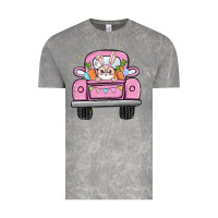 Cloud Rock easter bunny and truck Vintage Tee - MaliasSmallBusiness