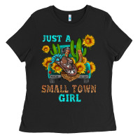Black just a small town girl Ladies Tee - HRA Design Shop