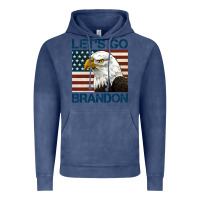 Vintage Denim american bald eagle let's go brandon Vintage Hoodie - Jasminsmagicworld