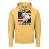 Vintage Mustard american bald eagle let's go brandon Vintage Hoodie - Jasminsmagicworld