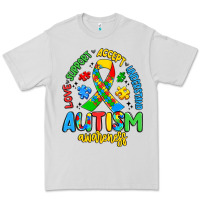 Dove Grey love support accept understand autism awareness Premium Tee - Artiststas