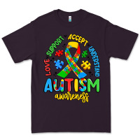 Plum love support accept understand autism awareness Premium Tee - Artiststas
