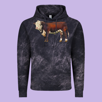 Hereford Bull Vintage Hoodie Designed By Lillyallendesigns