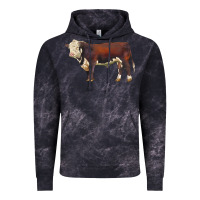 Cloud Black hereford bull Vintage Hoodie - LillyAllenDesigns