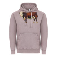 Vintage Zinc hereford bull Vintage Hoodie - LillyAllenDesigns