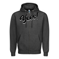 Charcoal Heather YEES! Zipper Hoodie - Bettercallsaul