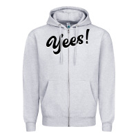 Heather Grey YEES! Zipper Hoodie - Bettercallsaul