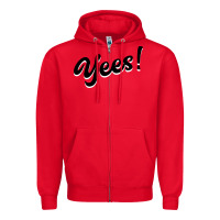 Red YEES! Zipper Hoodie - Bettercallsaul